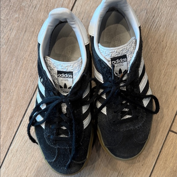 Adidas Black and White Gazelle Sneakers - Picture 5 of 8